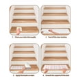 thumbnail image 5 of Colorful Plaid Stair Treads for Wooden Steps Indoor Runner Rug Carpet, Modern Pink Blue Yellow Stripes Checked 15 Pieces Peel and Stick Staircase Step Treads Covers Washable Throw Door Mats, 30"x8", 5 of 6