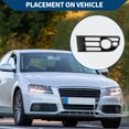 thumbnail image 3 of 1pc Car Front Left Fog Light Grill for Volkswagen Polo 2002-2005 No.6Q0853665 Black, 3 of 7