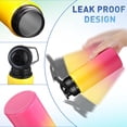 thumbnail image 3 of Mimorou 10 Pieces 20 oz Reusable Aluminum Water Bottles Bulk Outdoor Sports Water Bottles Multipack Travel Bottles for Gym, Hiking, Cycling, Camping, Fishing, Snap Lid(Gradient Color), 3 of 6