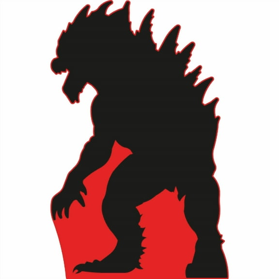 SP13350 Kaiju Kong Zila Dinosaur Silhouette Giant Monster Tokyo Destroyer Cardboard Cutout Standee Standup
