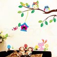 thumbnail image 1 of Vinil Infantil Decorativo DaraBaby Búhos de colores Árbol y conejos 117 cm 0.2 cm 89 cm, 1 of 5