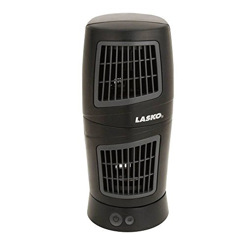 Lasko Wind Tower TwistTop MultiDirectional Fan, Black