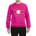 thumbnail image 2 of Wild Bobby City of Atlanta Baseball Fantasy Fan Sports Unisex Crewneck Sweatshirt, Fuschia, Medium, 2 of 6