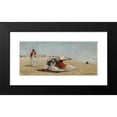 thumbnail image 2 of Winslow Homer 14x8 Black Modern Framed Museum Art Print Titled - East Hampton Beach, Long Island (1874), 2 of 5