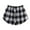 Black, variant on BUWTTER Skirts for Women Layered Mini Fashionable Plaid Pattern Outfits Casual Wear Summer Black Skirt XXXXL