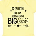 thumbnail image 4 of Inktastic So I'm Little, but I'm Gonna Be a Big Cousin Boys or Girls Baby Bodysuit, 4 of 5