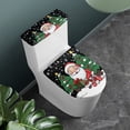 thumbnail image 2 of HELLHERO Santa Claus Gift Patterns Toilet Seat Lid Cover Set Elastic Edge Toilet Lid Cover & 2 Pack Stretch Elastic Bottom, 2 of 8