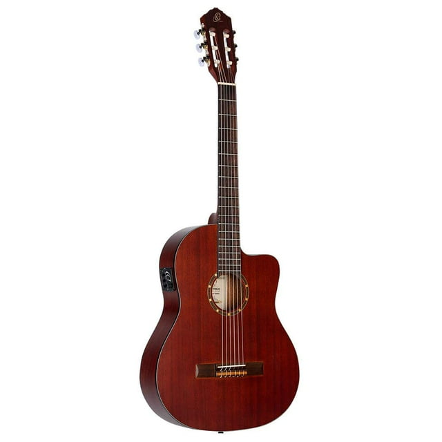 Family Series Guitare Classique à 6 Cordes en Nylon Acoustique-Électrique Mince avec Sac