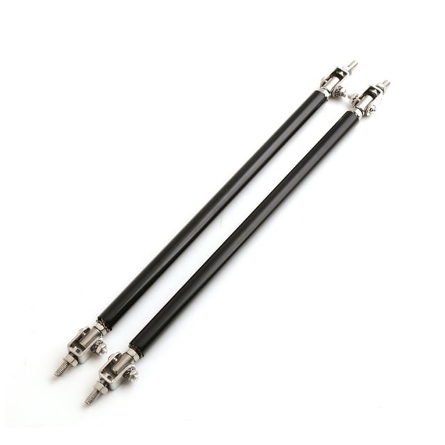 2PCS 100-200mm Adjustable Front Bumper Lip Splitter Strut Tie Bar Support Rod