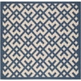 thumbnail image 1 of Safavieh Courtyard Navy Indoor Outdoor Rug - Square 6'7", 1 of 4