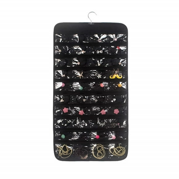 Hanging Jewelry Organizer with 80 Pockets for Holding Jewelries
