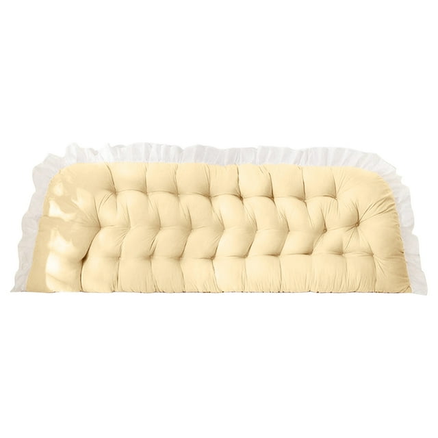 BKER Soft Comfortable Reading Pillow For Bed And Couch Support Backrest Cushion With Rectangular Shape Ideal For Dorm Room And Living Room 90x50cm