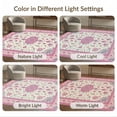 thumbnail image 7 of ODIKA 8'x10' Pink Boho Scroll Mirrored Ornate Damask Border Trellis Vintage Washable Area Rug None for Dining Room, Large Office, Lounge, Non-Slip Chair-Friendly Mat, 7 of 7