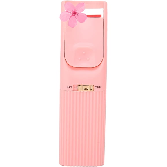 Heated Eyelash Curler Electric Intelligent Temperature Control Long Lasting Styling Mini Eyelash Curler for Women ABS Material 38 x 130mm (Pinkish)