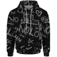 thumbnail image 4 of Ropa para hombre con estampado de letras personalizado, moderna y versátil, con capucha, sudadera deportiva de ocio para hombre, cómoda y elegante, 4 of 5