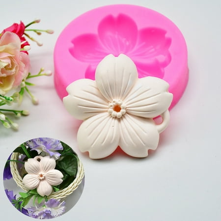 

Takeoutsome Flowers Silicone Fondant Mold Cake Decorating Chocolate Baking Mould Tool