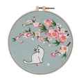 thumbnail image 2 of Kit de bordado con aro, hilo de punto de cruz, hilos de inicio, manualidades DIY Style3, 2 of 7