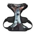 thumbnail image 5 of Lsque Flower Crown White Horse Dog Harness, No-Pull Pet Harness with 2 Leash Clips, Adjustable Soft Padded Dog Vest with Easy Control Handle for Large Dogs-Large, 5 of 9