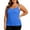 Blue, variant on Tbopshirt Undershirts for Women Plus Size Maternity Shapewear Adjustable Spaghetti Strap Camisole with Built in Padded Bra Adjustable Strap Sleeveless Tank Top