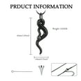 thumbnail image 5 of Women Men Snake Cremation Jewelry for Ashes Holder Necklace for Ashes of Loved One Memorial Jewelry Pendent for Ashes and Chain, 5 of 5