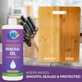 thumbnail image 3 of Aceite mineral US+ de 946 ml, 100% puro, apto para uso alimentario, para tablas de cortar, 3 of 8