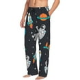 thumbnail image 2 of Daiia Men'S Space Pants,Bottoms Sleep Lounge,Pajama Pants,Pj Bottoms Drawstring And Pockets-X-Large, 2 of 9