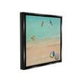 thumbnail image 4 of Stupell Industries Beachgoers Aerial View Landscape Painting Black Floater Framed Canvas Art Print Wall Art, 18 x 18, 4 of 10