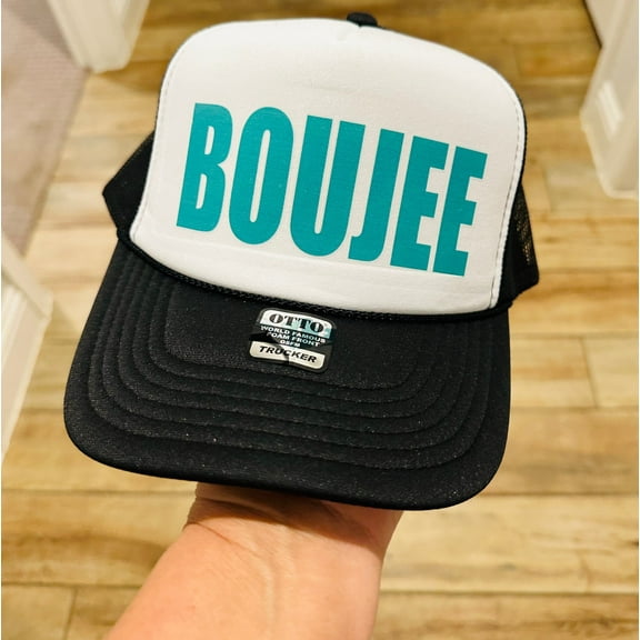 Southern Attitude Designs Boujee Black & White Unisex Foam Trucker Hat