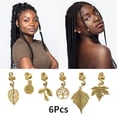 thumbnail image 3 of Ofertas Únicas 6 Cuffs para Cabello en Forma de Serpiente con Hojas Clips para Dreadlocks en Tono Dorado, 3 of 5
