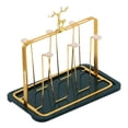 thumbnail image 1 of TIELUTT Fashionable Designs Glass Cup Holder with Functional for Home and Kitchen and Dining Room Dish Drying Metal Rack Kitchen Wall Rack Large Drying Rack Kitchen Counter Wooden Rack for Kitchen, 1 of 8