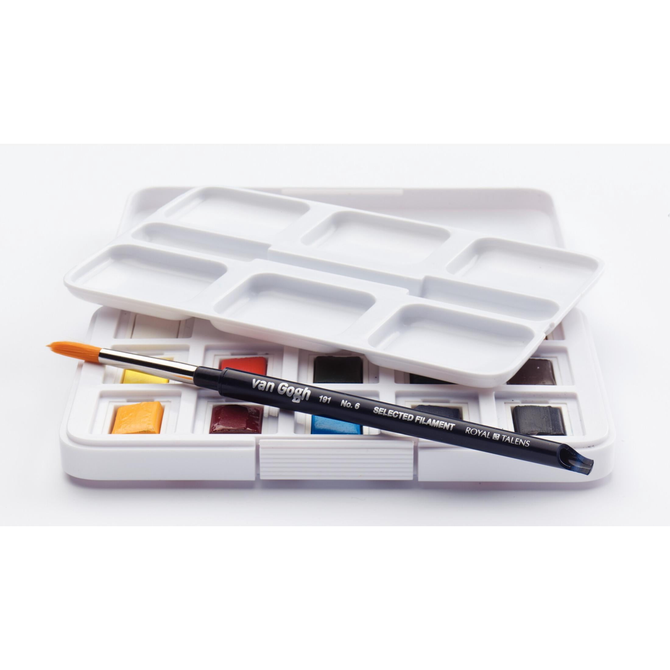 Van Gogh Watercolor Paint Set, Plastic Pocketbox, 12-Half Pan General Selection