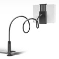 thumbnail image 2 of Premium 360° Rotating Lazy Holder with Spiral Stable Base, Universal Clamp for & Tablets, Lightweight Durable Non-Toxic Material, Easy Installation, Sleek Black Stylish Design, 2 of 5