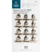 Business Source BSN58507 Magnetic Grip Clips Pack No.2 - 12 Piece