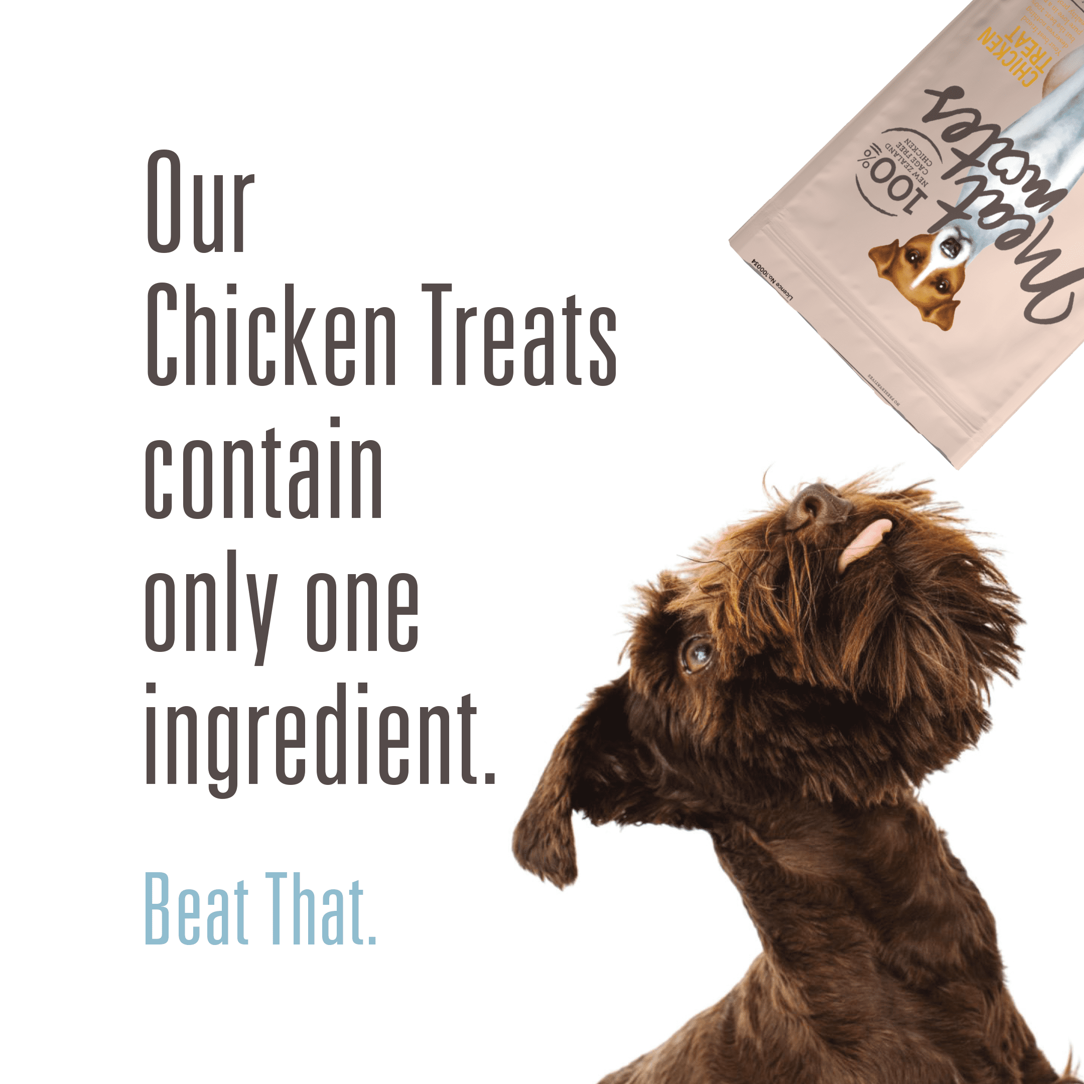 Meat Mates Chicken Freeze-Dried Dog Treats, 1.7 Oz.