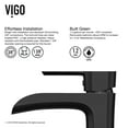 thumbnail image 4 of VIGO Matte Shell Sottile Glass Rectangular Vessel Bathroom Sink in Black with Niko Faucet and Pop-Up Drain in Matte Black, 4 of 11
