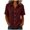 #07 Wine 【Mix, Match & Rotate: Stock Up on Daily Colors】, variant on Women's Loose Fit Short Sleeve Button Up Flared Front Back Pleats Shirt Blouse Top Comfy Office Casual | CSEONE,Army Green L