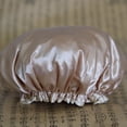 thumbnail image 2 of Hi,Fancy Beauty Makeup Dustproof Cap Waterproof Padded Shower Hat Imitate Silk Satin Adult Bathing Hat, 2 of 7