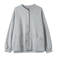 thumbnail image 1 of WEAIXIMIUNG Sweatshirts Courts pour Femmes Zip Manteau Début Automne Court, 1 of 8