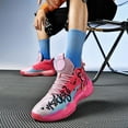 thumbnail image 5 of BINQER Unisex Fluorescent Basketball Shoes Sneakers Super Light High Top Graffiti Style Combat Basketball Boots, 5 of 7