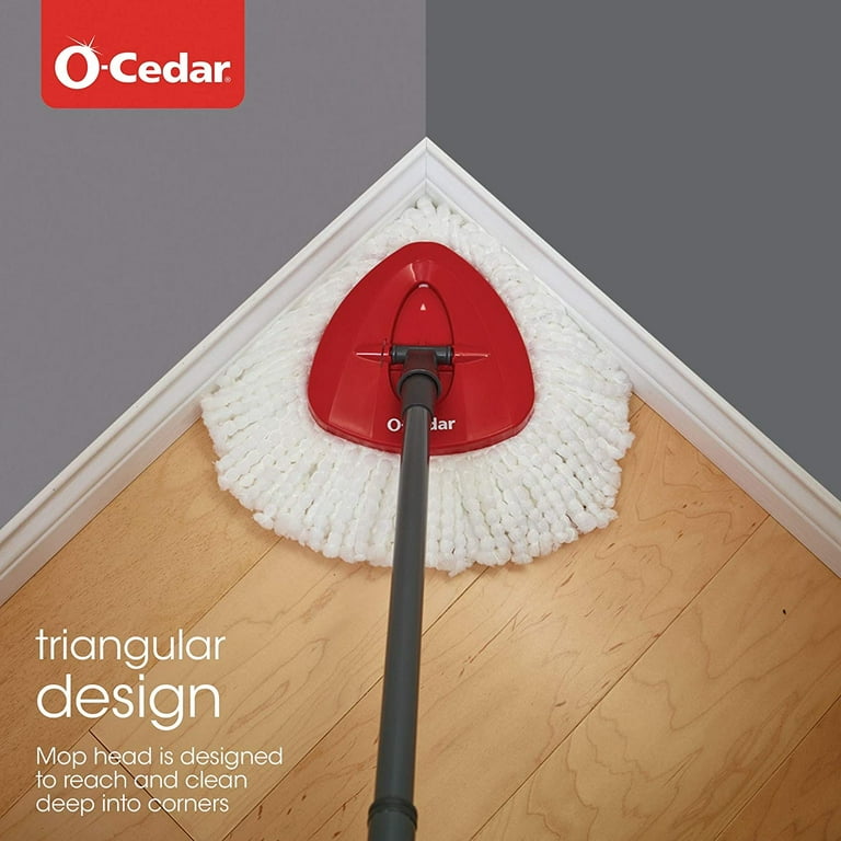 O-Cedar EasyWring Spin Mop with Bucket System & 4 Extra
