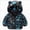 Black_vxst, variant on WXFAZCVU Baby Quilted Jacket with Hood Flower Print Zipper Hooded Windproof Coat Outwear Size 12-18 Months