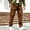 Brown, variant on Carpenter Mens Pants Relaxed Fit Cargo Pants Travel Pants Jeans Green Full Low Rise Straight-Leg Mens Travel Pants,L