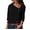 Black, variant on Jiyugala Women's Button Down Shirts Plus Size Loose Casual Tops