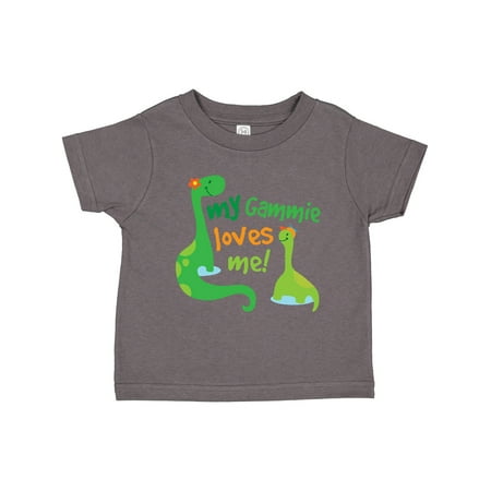 

Inktastic Gammie Loves Me Grandson Dinosaur Gift Toddler Boy Girl T-Shirt