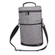 thumbnail image 4 of Bolsa térmica para almuerzo, bolsa térmica aislada, bolsa de hombro multifuncional, bolsa de mano, fiambrera para playa, almuerzo, parque, excursiones gris, 4 of 8