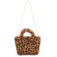 thumbnail image 1 of Minkissy 1Pack Leopard Print Tote Lightweight Design for Mother Travel and Everyday Use Plush, 1 of 4