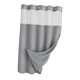 thumbnail image 5 of Cortina de ducha, accesorio versátil para baño, forro de hotel, lavable. Gris claro, 5 of 8