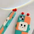 thumbnail image 3 of for iPhone XR Kawaii Phone Case 3D Cartoon Cute Robot Phone Case Soft Silicone Unique Fun Cover Case for Women Girls Slim Fit Anti-Drop Protective Case for iPhone XR, 3 of 14