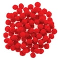 thumbnail image 2 of Darice Pom Poms - Red, Pkg of 100, 2 of 4