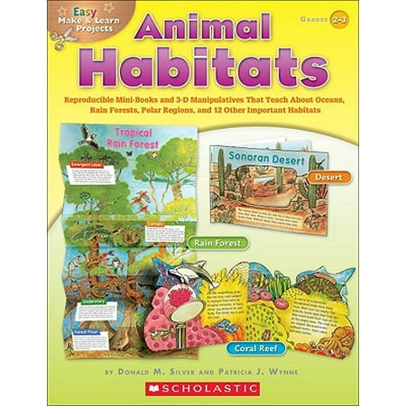 Rainforest Animal Pictures - Easy Make & Learn Projects: Animal Habitats : Reproducible Mini-Books and 3-D Manipulatives That Teach about Oceans, Rain Forests, Polar Regions, and 12 Other Important Habitats